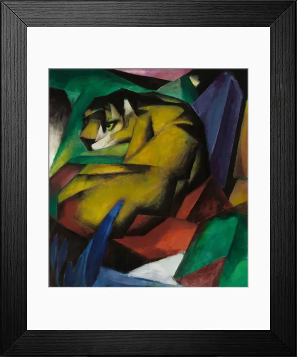 Framed Print : The tiger. Artist: Marc, Franz (1880-1916) Framed Print : The tiger. Artist: Marc, Franz (1880-1916)