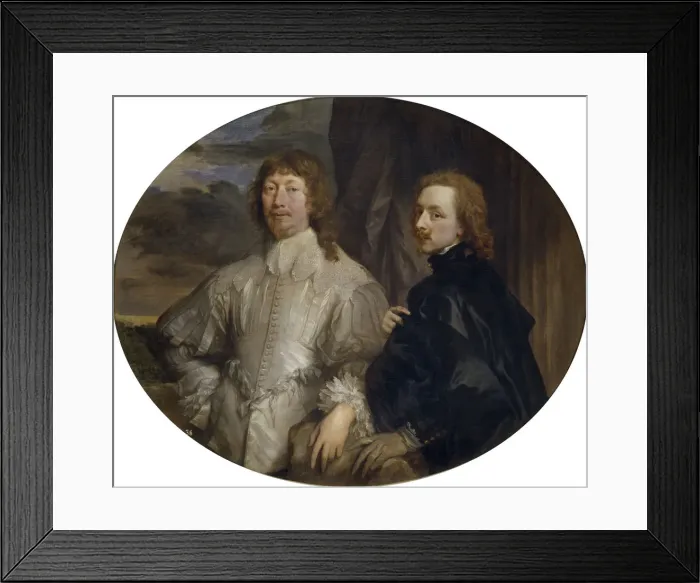 Framed Print : Sir Endymion Porter and Sir Anthony van Dyck. Artist: Dyck, Sir Anthony van (1599-1641) Framed Print : Sir Endymion Porter and Sir Anthony van Dyck. Artist: Dyck, Sir Anthony van (1599-1641)