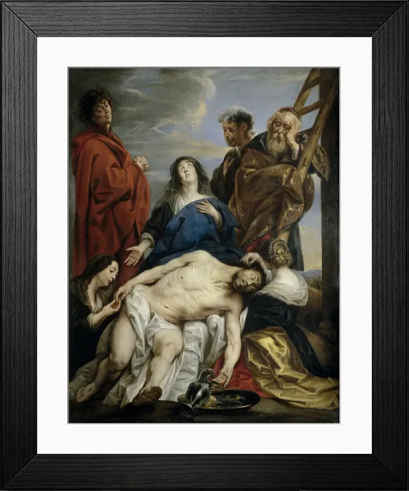 Framed Print : Pieta. Artist: Jordaens, Jacob (1593-1678) Framed Print : Pieta. Artist: Jordaens, Jacob (1593-1678)