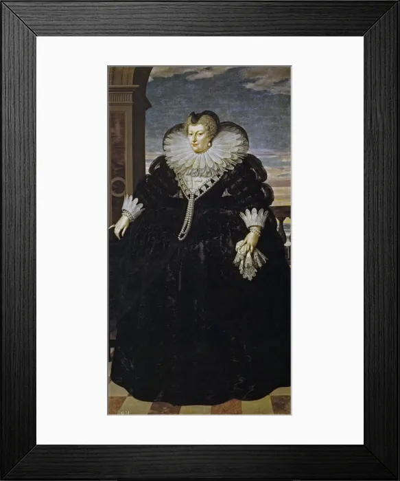 Framed Print : Portrait of Marie de Medici (1575-1642). Artist: Pourbus, Frans, the Younger (1569-1622) Framed Print : Portrait of Marie de Medici (1575-1642). Artist: Pourbus, Frans, the Younger (1569-1622)