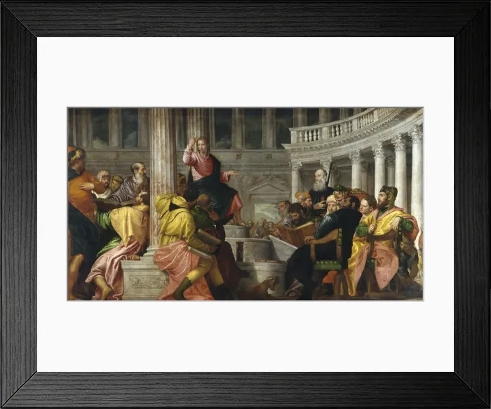 Framed Print : Christ among the Doctors. Artist: Veronese, Paolo (1528-1588) Framed Print : Christ among the Doctors. Artist: Veronese, Paolo (1528-1588)