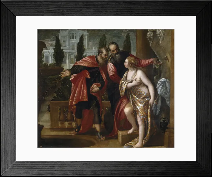 Framed Print : Susannah and the Elders. Artist: Veronese, Paolo (1528-1588) Framed Print : Susannah and the Elders. Artist: Veronese, Paolo (1528-1588)