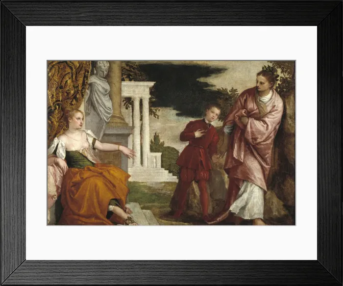 Framed Print : Young Man Between Virtue and Vice. Artist: Veronese, Paolo (1528-1588) Framed Print : Young Man Between Virtue and Vice. Artist: Veronese, Paolo (1528-1588)