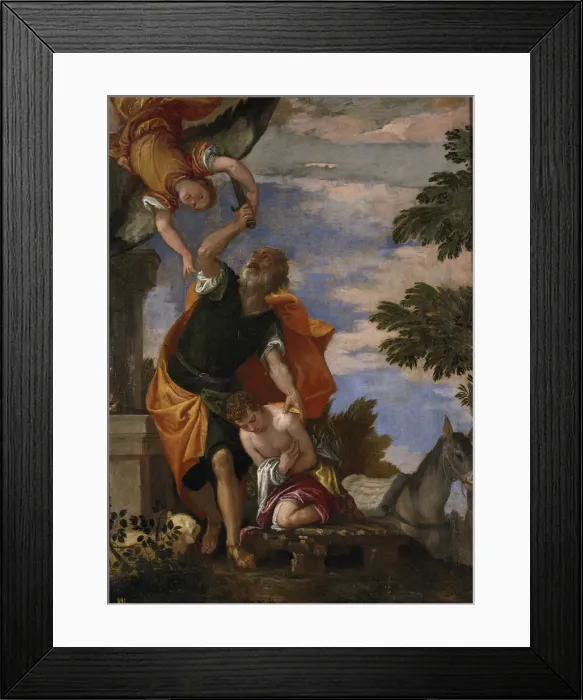 Framed Print : The Sacrifice of Isaac. Artist: Veronese, Paolo (1528-1588) Framed Print : The Sacrifice of Isaac. Artist: Veronese, Paolo (1528-1588)