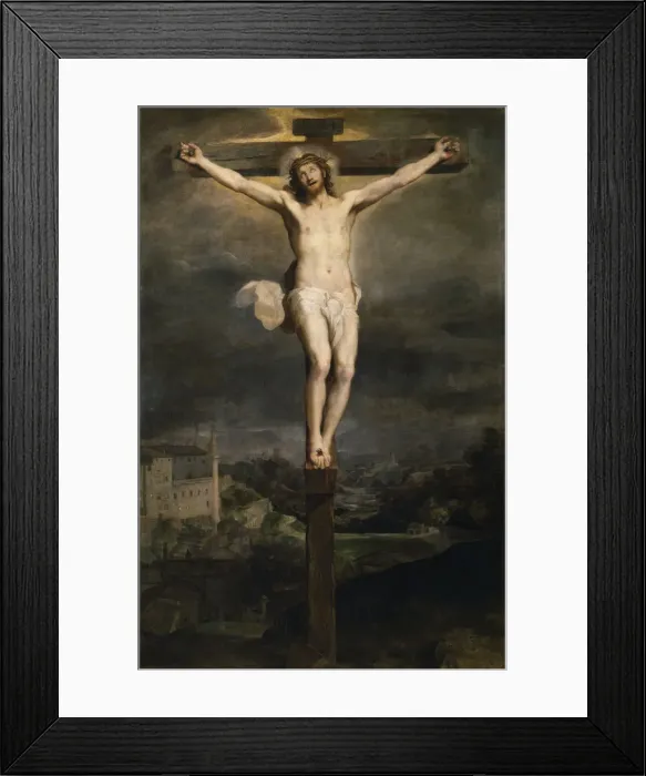 Framed Print : Christ on the Cross. Artist: Barocci, Federigo (1528-1612) Framed Print : Christ on the Cross. Artist: Barocci, Federigo (1528-1612)