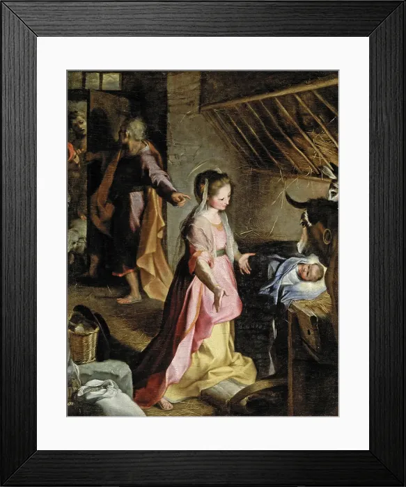Framed Print : Nativity. Artist: Barocci, Federigo (1528-1612) Framed Print : Nativity. Artist: Barocci, Federigo (1528-1612)