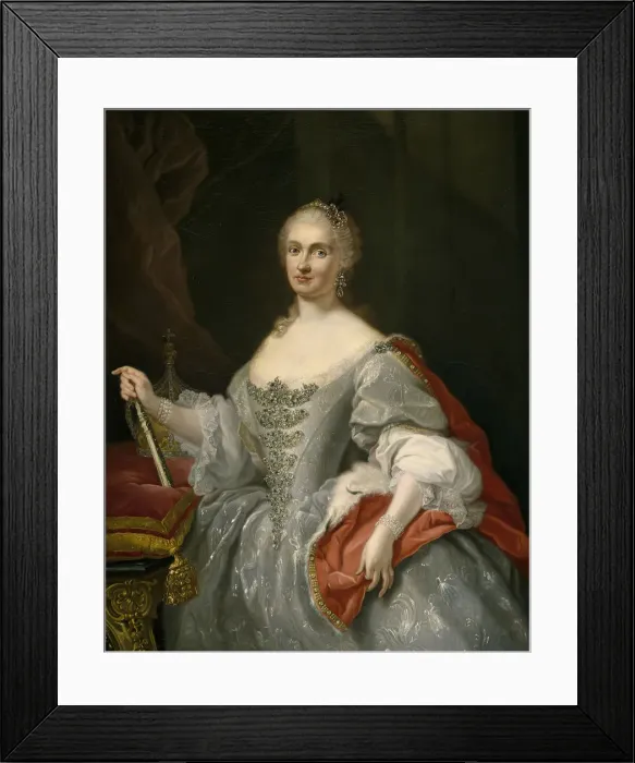 Framed Print : Maria Amalia of Saxony (1724?1760), Queen of Naples. Artist: Bonito, Giuseppe (1707-1789) Framed Print : Maria Amalia of Saxony (1724?1760), Queen of Naples. Artist: Bonito, Giuseppe (1707-1789)
