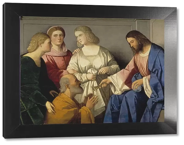 Christ Giving the Keys to Saint Peter. Artist: Catena, Vincenzo di Biagio (ca. 1470-1531)