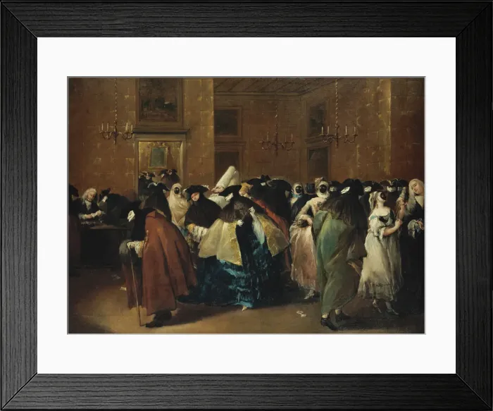 Framed Print : Casino (Il ridotto) in Venice. Artist: Guardi, Francesco (1712-1793) Framed Print : Casino (Il ridotto) in Venice. Artist: Guardi, Francesco (1712-1793)