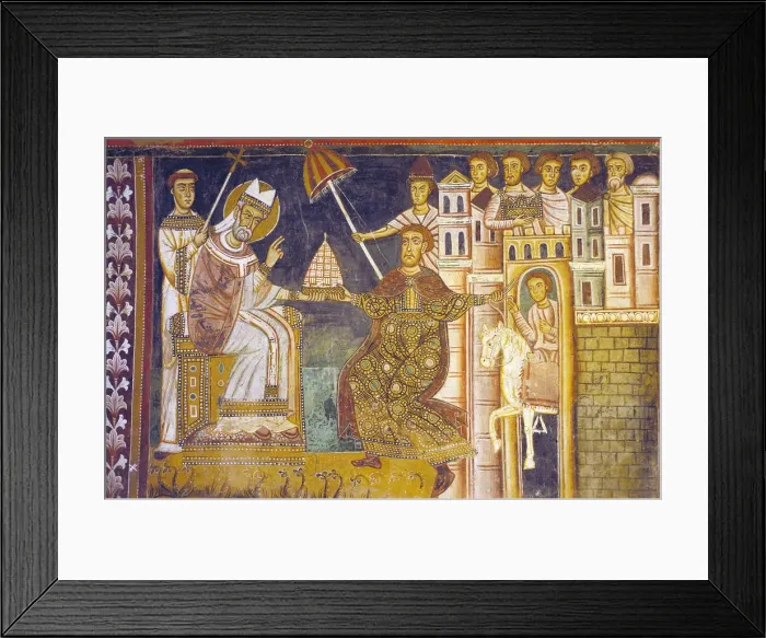 Framed Print : The Donation of Constantine. Artist: Anonymous Framed Print : The Donation of Constantine. Artist: Anonymous