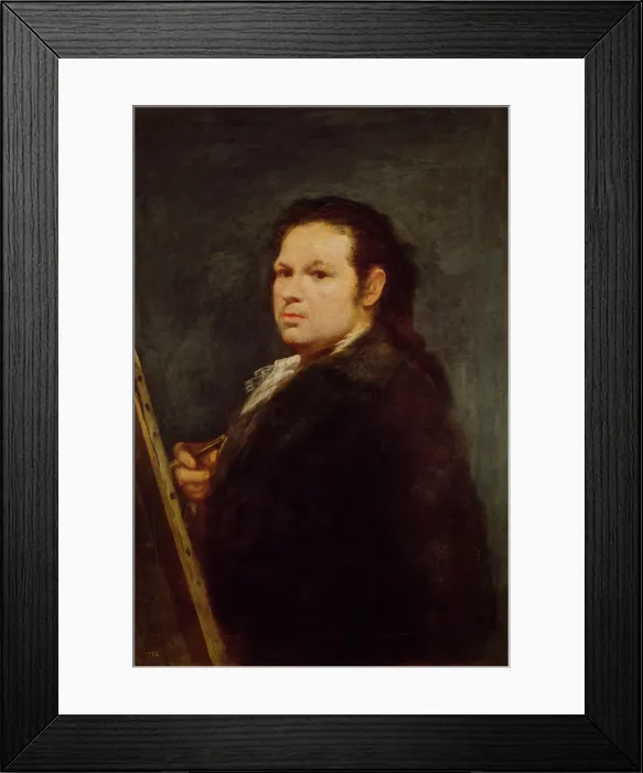Framed Print : Self-Portrait. Artist: Goya, Francisco, de (1746-1828) Framed Print : Self-Portrait. Artist: Goya, Francisco, de (1746-1828)