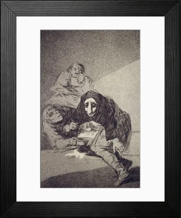 Framed Print : The shameful one (Capricho No 54). Artist: Goya, Francisco, de (1746-1828) Framed Print : The shameful one (Capricho No 54). Artist: Goya, Francisco, de (1746-1828)