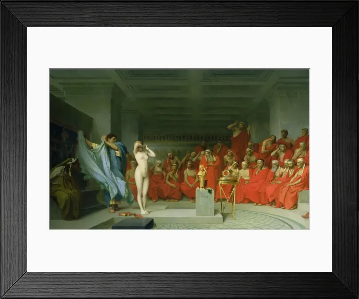 Framed Print : Phryne before the Areopagus. Artist: Gerome, Jean-Leon (1824-1904) Framed Print : Phryne before the Areopagus. Artist: Gerome, Jean-Leon (1824-1904)