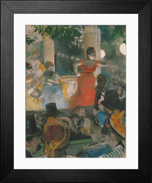 Framed Print : The cafe-concert at Les Ambassadeurs. Artist: Degas, Edgar (1834-1917) Framed Print : The cafe-concert at Les Ambassadeurs. Artist: Degas, Edgar (1834-1917)