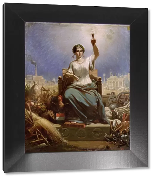 France Illuminating the World (La France Eclairant le Monde). Artist: Janet (Janet-Lange), Ange-Louis (1815-1872)