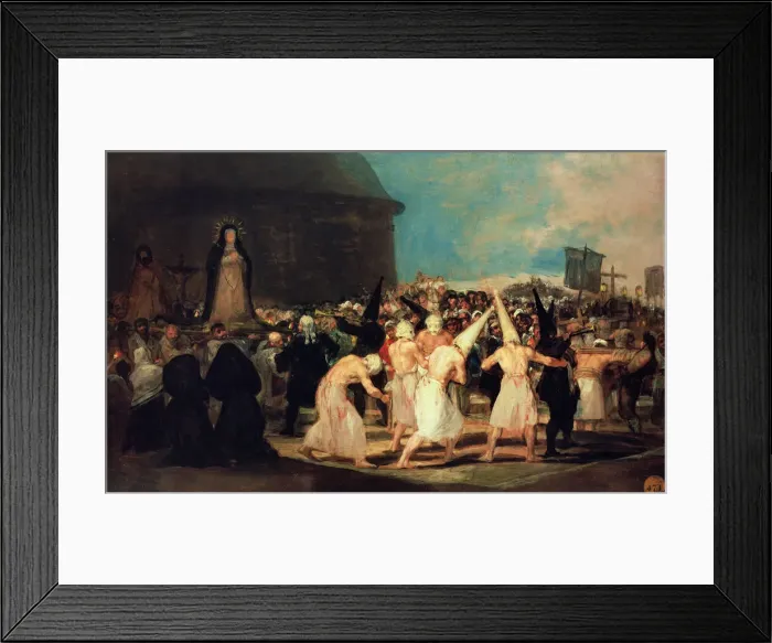 Framed Print : A Procession of Flagellants. Artist: Goya, Francisco, de (1746-1828) Framed Print : A Procession of Flagellants. Artist: Goya, Francisco, de (1746-1828)
