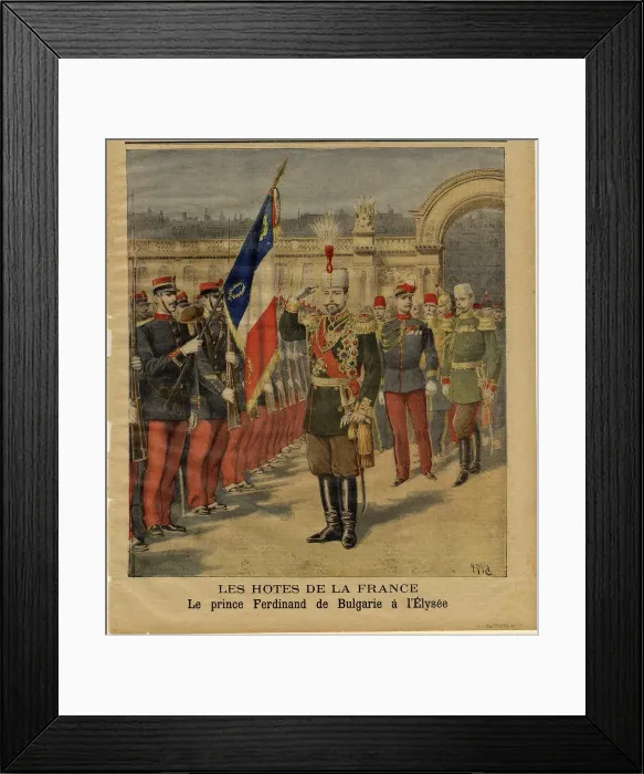 Framed Print : Ferdinand I of Bulgaria at the Elysee Palace. Artist: Meyer, Henri (1844-1899) Framed Print : Ferdinand I of Bulgaria at the Elysee Palace. Artist: Meyer, Henri (1844-1899)