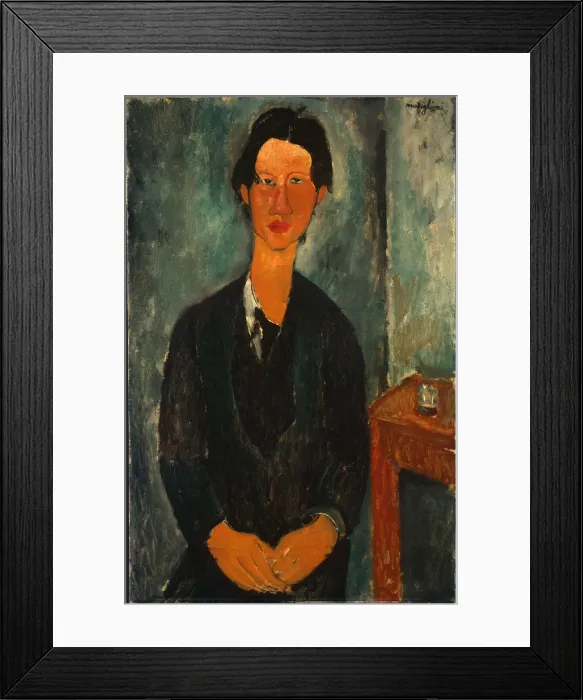 Framed Print : Portrait of Chaim Soutine (1893-1943). Artist: Modigliani, Amedeo (1884-1920) Framed Print : Portrait of Chaim Soutine (1893-1943). Artist: Modigliani, Amedeo (1884-1920)