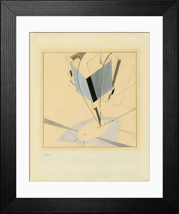 Framed Print : Proun 5. Artist: Lissitzky, El (1890-1941) Framed Print : Proun 5. Artist: Lissitzky, El (1890-1941)