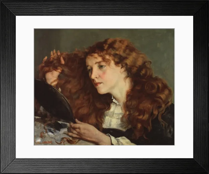 Framed Print : La Belle Irlandaise. Artist: Courbet, Gustave (1819-1877) Framed Print : La Belle Irlandaise. Artist: Courbet, Gustave (1819-1877)