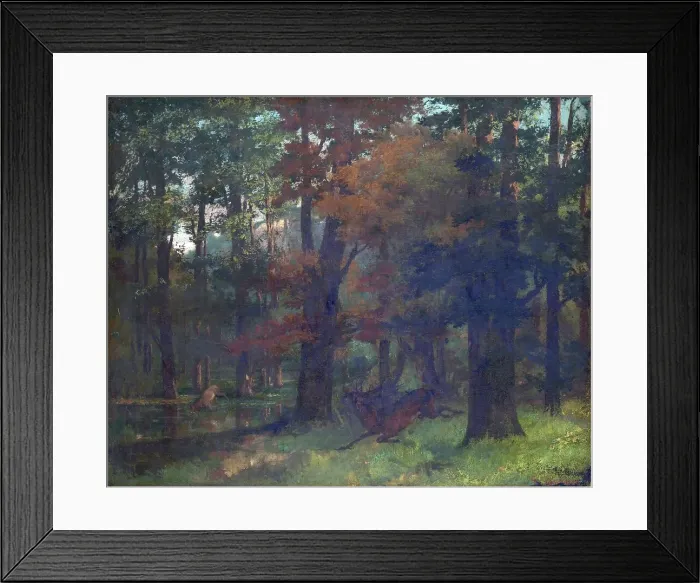 Framed Print : In the Forest. Artist: Courbet, Gustave (1819-1877) Framed Print : In the Forest. Artist: Courbet, Gustave (1819-1877)
