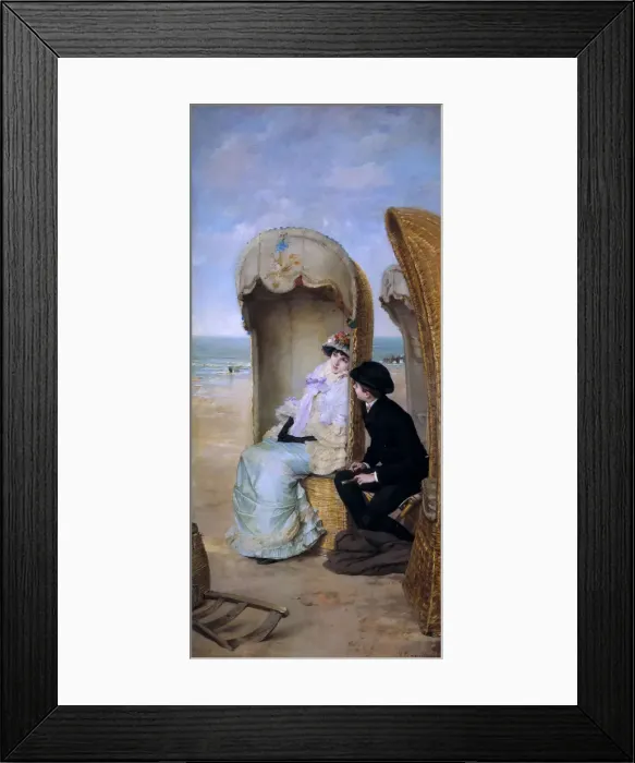 Framed Print : The Confession. Artist: Palmaroli y Gonzalez, Vicente (1834-1896) Framed Print : The Confession. Artist: Palmaroli y Gonzalez, Vicente (1834-1896)