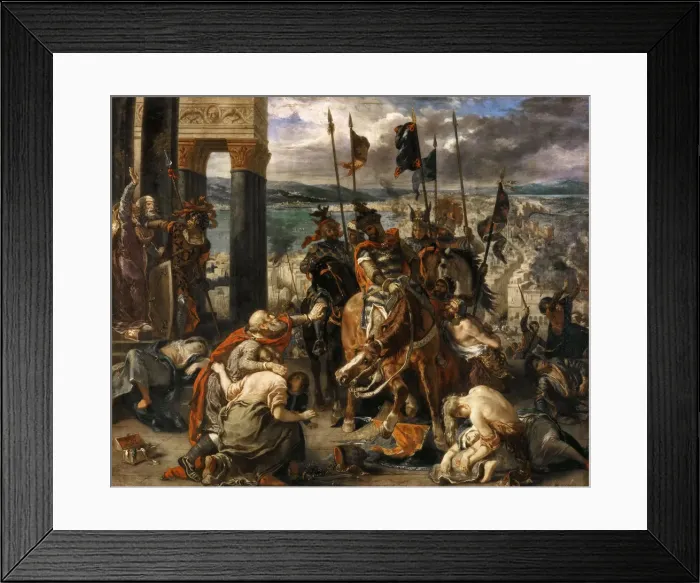 Framed Print : The Entry of the Crusaders in Constantinople. Artist: Delacroix, Eugene (1798-1863) Framed Print : The Entry of the Crusaders in Constantinople. Artist: Delacroix, Eugene (1798-1863)