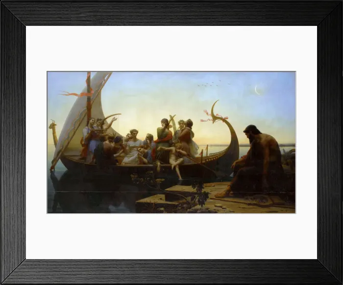 Framed Print : Lost Illusions (The Evening). Artist: Gleyre, Charles (1808-1874) Framed Print : Lost Illusions (The Evening). Artist: Gleyre, Charles (1808-1874)