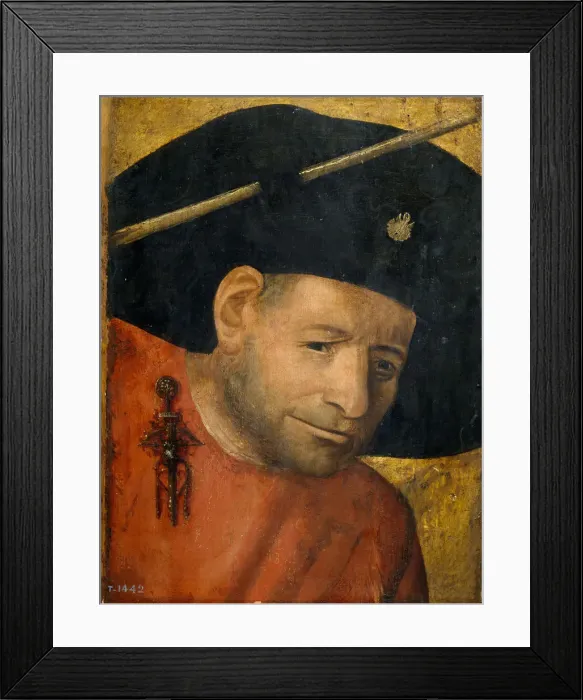 Framed Print : A Crossbowman. Artist: Bosch, Hieronymus, (School) Framed Print : A Crossbowman. Artist: Bosch, Hieronymus, (School)