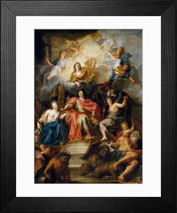 Framed Print : The glorification of Louis XIV. Artist: Coypel, Antoine (1661-1722) Framed Print : The glorification of Louis XIV. Artist: Coypel, Antoine (1661-1722)