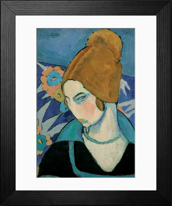 Framed Print : Self-Portrait. Artist: Hebuterne, Jeanne (1898-1920) Framed Print : Self-Portrait. Artist: Hebuterne, Jeanne (1898-1920)