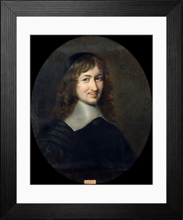 Framed Print : Portrait of Nicolas Fouquet (1615-1680). Artist: Lacretelle, Jean Edouard (1817-1900) Framed Print : Portrait of Nicolas Fouquet (1615-1680). Artist: Lacretelle, Jean Edouard (1817-1900)