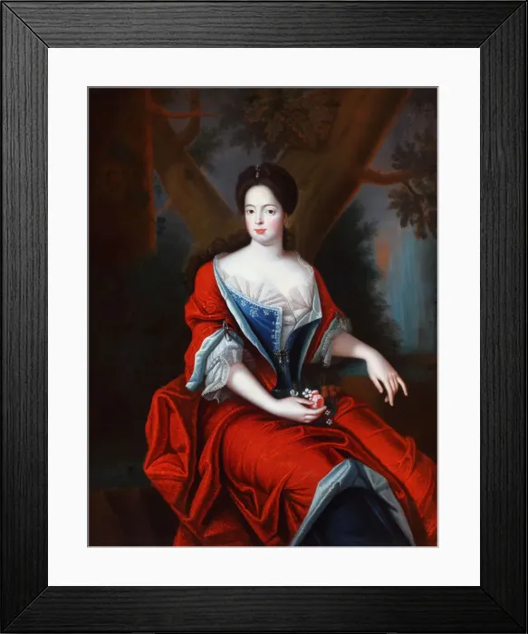 Framed Print : Sophia Charlotte of Hanover (1668-1705), Queen consort in Prussia. Artist: Anonymous Framed Print : Sophia Charlotte of Hanover (1668-1705), Queen consort in Prussia. Artist: Anonymous