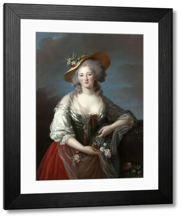 Framed Print : Elisabeth Philippine Marie Helene de Bourbon. Artist: Vigee-Lebrun, Marie Louise Elisabeth (1755-1842) Framed Print : Elisabeth Philippine Marie Helene de Bourbon. Artist: Vigee-Lebrun, Marie Louise Elisabeth (1755-1842)