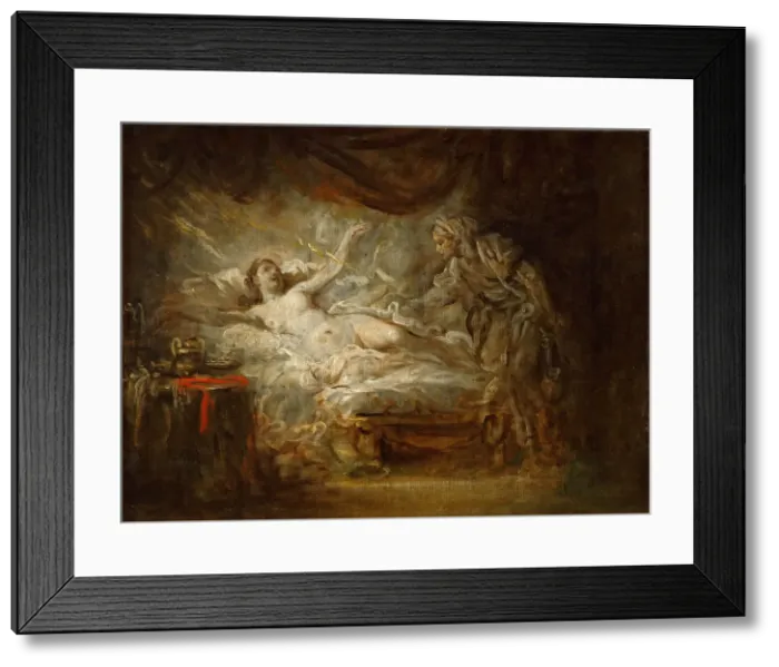 Framed Print : Jupiter and Aegina. Artist: Greuze, Jean-Baptiste (1725-1805) Framed Print : Jupiter and Aegina. Artist: Greuze, Jean-Baptiste (1725-1805)