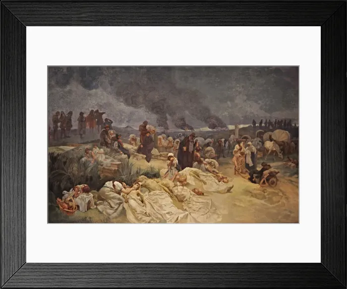 Framed Print : Petr Chelcicky at Vodnany (The cycle The Slav Epic). Artist: Mucha, Alfons Marie (1860-1939) Framed Print : Petr Chelcicky at Vodnany (The cycle The Slav Epic). Artist: Mucha, Alfons Marie (1860-1939)