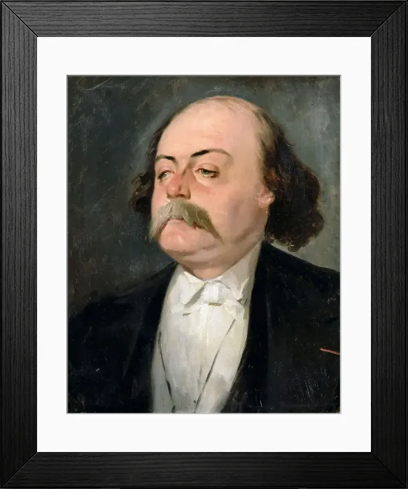 Framed Print : Portrait of Gustave Flaubert (1821-1880). Artist: Giraud, Pierre Francois Eugene (1806-1881) Framed Print : Portrait of Gustave Flaubert (1821-1880). Artist: Giraud, Pierre Francois Eugene (1806-1881)