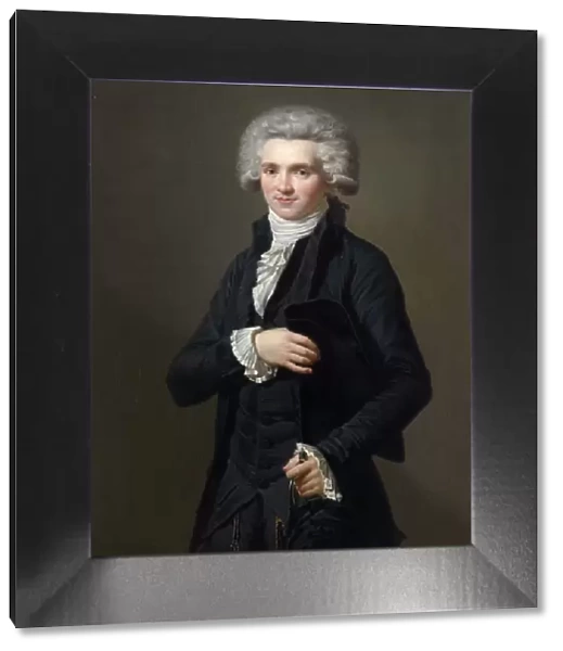 Portrait of Maximilien de Robespierre (1758-1794). Artist: Vigneron, Pierre Roch (1789-1872)