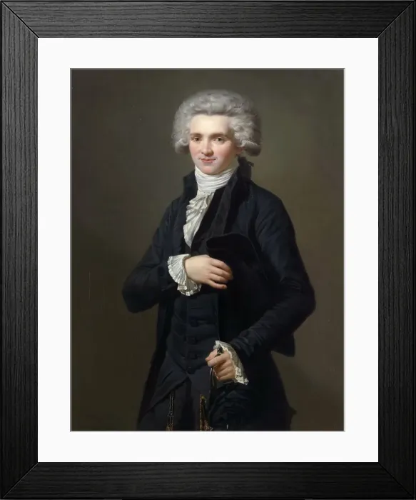 Framed Print : Portrait of Maximilien de Robespierre (1758-1794). Artist: Vigneron, Pierre Roch (1789-1872) Framed Print : Portrait of Maximilien de Robespierre (1758-1794). Artist: Vigneron, Pierre Roch (1789-1872)