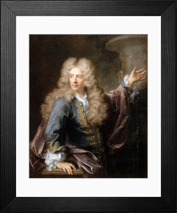 Framed Print : Portrait of the sculptor Jean Cornu (1650-1715). Artist: Tournieres, Robert (1667-1752) Framed Print : Portrait of the sculptor Jean Cornu (1650-1715). Artist: Tournieres, Robert (1667-1752)
