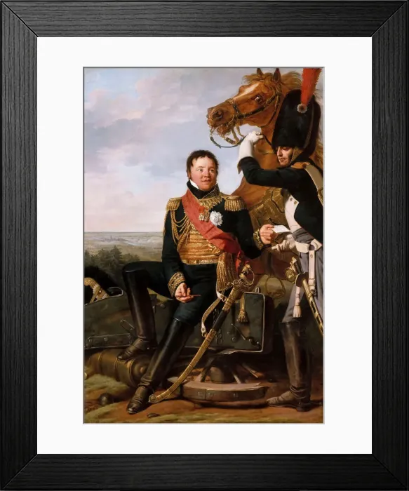 Framed Print : Portrait of Frederic Henri Walther (1761-1813). Artist: Lefevre, Robert (1756-1830) Framed Print : Portrait of Frederic Henri Walther (1761-1813). Artist: Lefevre, Robert (1756-1830)