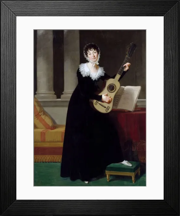 Framed Print : Portrait of Pauline Duchambge (1778-1858), nee de Montet. Artist: Lefevre, Robert (1756-1830) Framed Print : Portrait of Pauline Duchambge (1778-1858), nee de Montet. Artist: Lefevre, Robert (1756-1830)