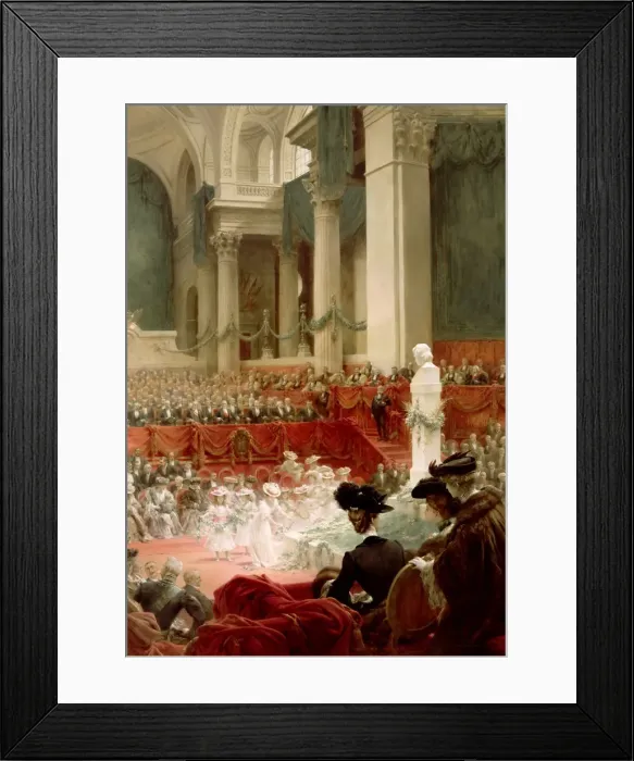 Framed Print : Celebration of the 100th Birthday of Victor Hugo at the Pantheon in Presence of the President Felix Artist: Chartran, Theobald (1849-1907) Framed Print : Celebration of the 100th Birthday of Victor Hugo at the Pantheon in Presence of the President Felix Artist: Chartran, Theobald (1849-1907)