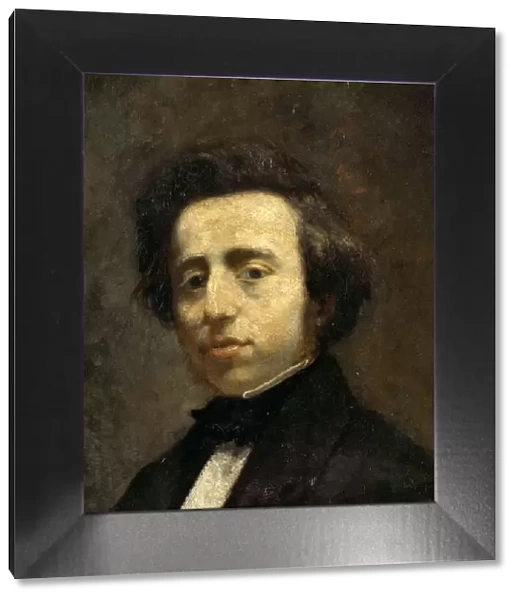 Portrait of Frederic Chopin. Artist: Couture, Thomas (1815-1879)
