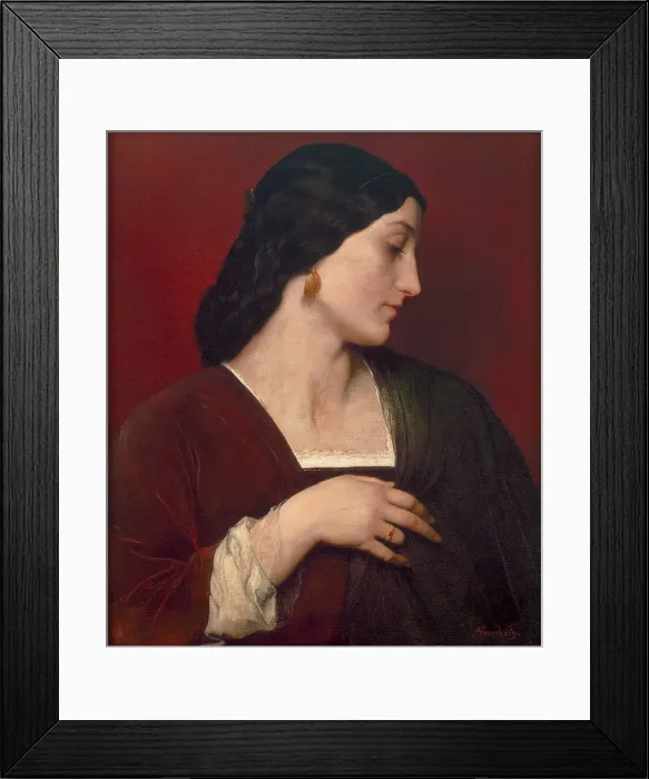 Framed Print : Nanna. Artist: Feuerbach, Anselm (1829-1880) Framed Print : Nanna. Artist: Feuerbach, Anselm (1829-1880)