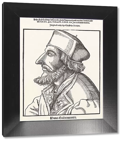 John Hus. Artist: Schoen, Erhard (1491-1592)