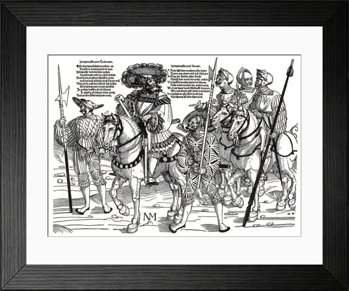 Framed Print : Zeugmeister. Artist: Schoen, Erhard (1491-1592) Framed Print : Zeugmeister. Artist: Schoen, Erhard (1491-1592)