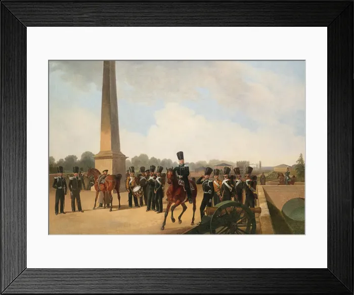 Framed Print : Lifeguards Regiment on the Connetable Square in Gatchina. Artist: Willewalde, Gottfried (Bogdan Pavlovich) (1818-1903) Framed Print : Lifeguards Regiment on the Connetable Square in Gatchina. Artist: Willewalde, Gottfried (Bogdan Pavlovich) (1818-1903)