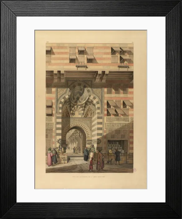 Framed Print : The Sabil-Kuttab of Sultan Qaitbay. Artist: Coste, Pascal-Xavier (1787-1879) Framed Print : The Sabil-Kuttab of Sultan Qaitbay. Artist: Coste, Pascal-Xavier (1787-1879)