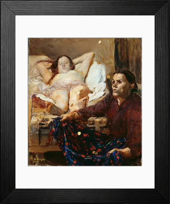 Framed Print : Danae. Artist: Slevogt, Max (1868-1932) Framed Print : Danae. Artist: Slevogt, Max (1868-1932)